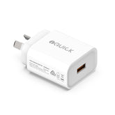 iQuick USB-A Charger 18W (White)